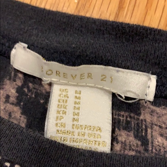 Forever 21 dark gray crop boxy tee - Picture 3 of 3